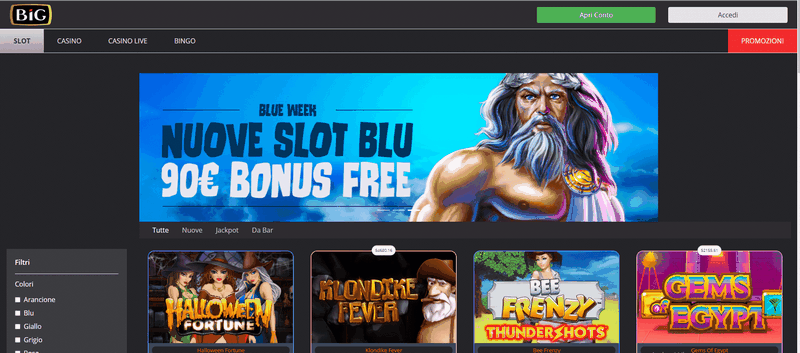 Testimonianza su Big Casino: una solida selezione per gli appassionati di giochi online